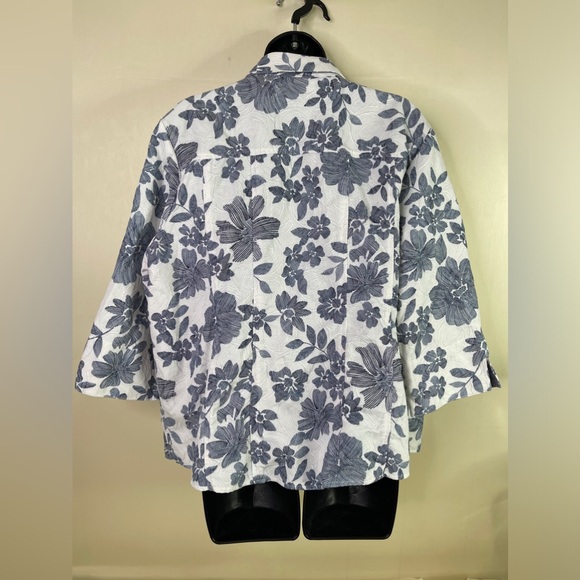 Drapers & Damon’s Vintage Inspired Women’s Button Down Floral Jacket Size XL - Picture 3 of 13